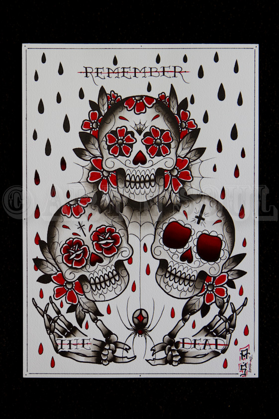 Day of The Dead Tattoo Flash – Art n Soul Tattoo Studio